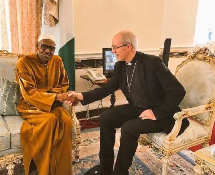 President Buhari with Archbishop Welby