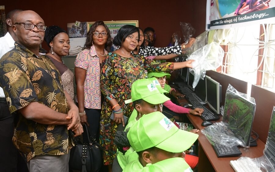 Sam-Olukoya-of-the-BBC-Olayinka-Kehinde-CEE-HOPE-founder-Betty-Abah-activist-Joe-Okei-Odumakin-and-others-at-the-unveiling-of-CEE-HOPEs-Girl-ICT-Centre-in-Lagos