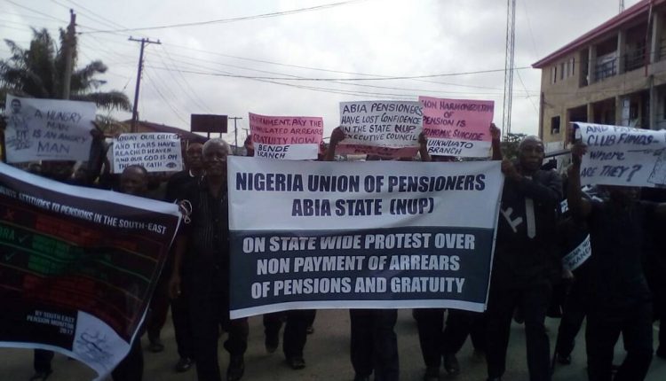 abia pensioneers protest