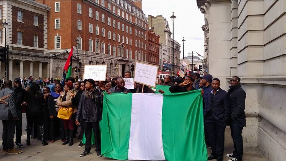 Nigerians-UK-protest