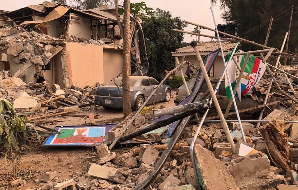 Factional-APC-Kaduna-Office-Demolition