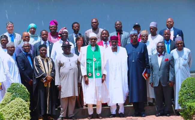 PRESIDENT-BUHARI-INVESTITURE-AS-GRAND-PATRON-OF-RED-CROSS- (1)