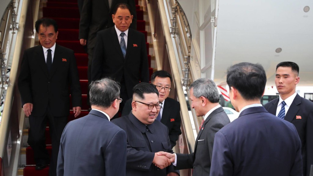 north-korea-leader-kim-jong-un welcomed to singapore