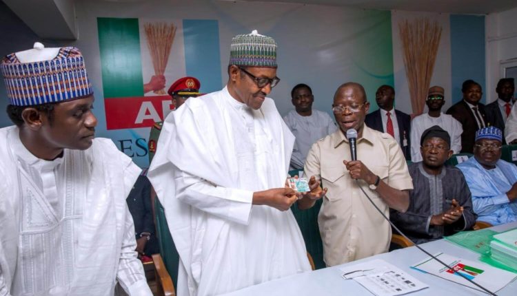 Buhari-Gets-Digitized-APC-Membership-Card