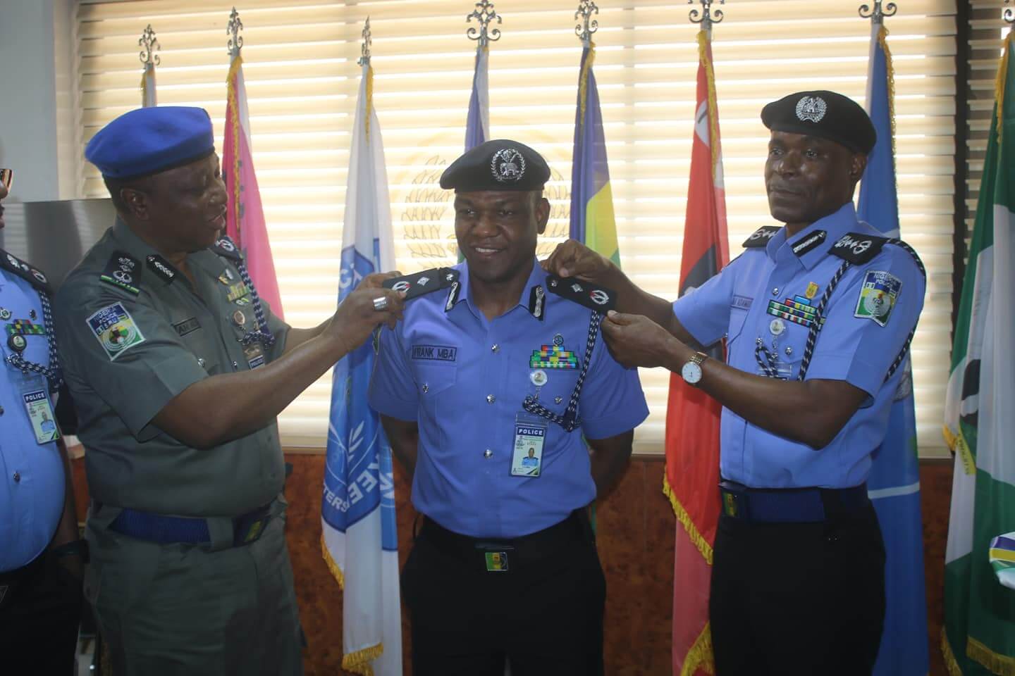 IGP Mohammed Adamu Decorates Frank Mba with New Rank