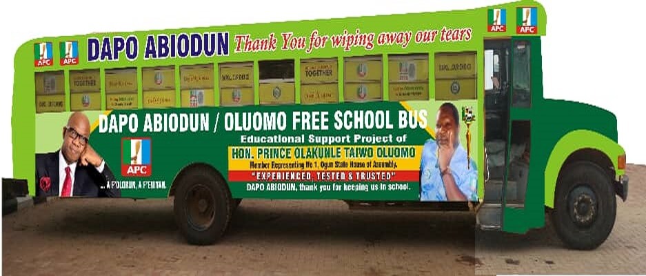 Ogun-Gov-Elect-Replaces-Oluomo’s-Burnt-Bus.