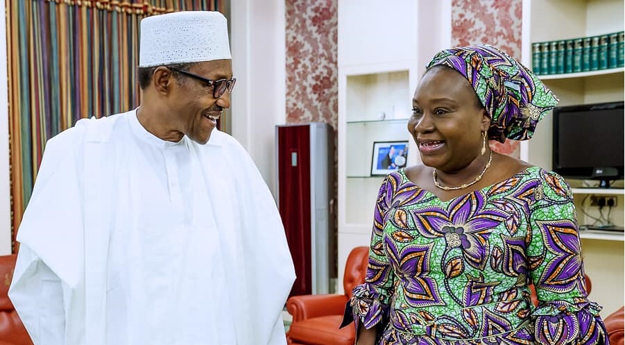 -Buhari-receives-Acting-Head-of-Service-Mrs-Folashade-Yemi-Esan.