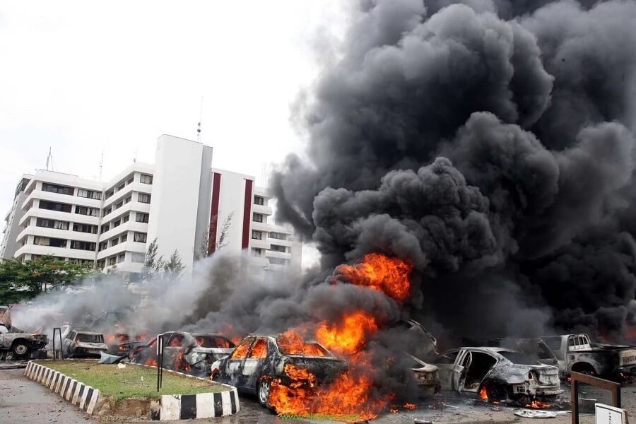Police-Headquarters-Louis-Edet-House-Attack-attacked-by-Boko-Haram-