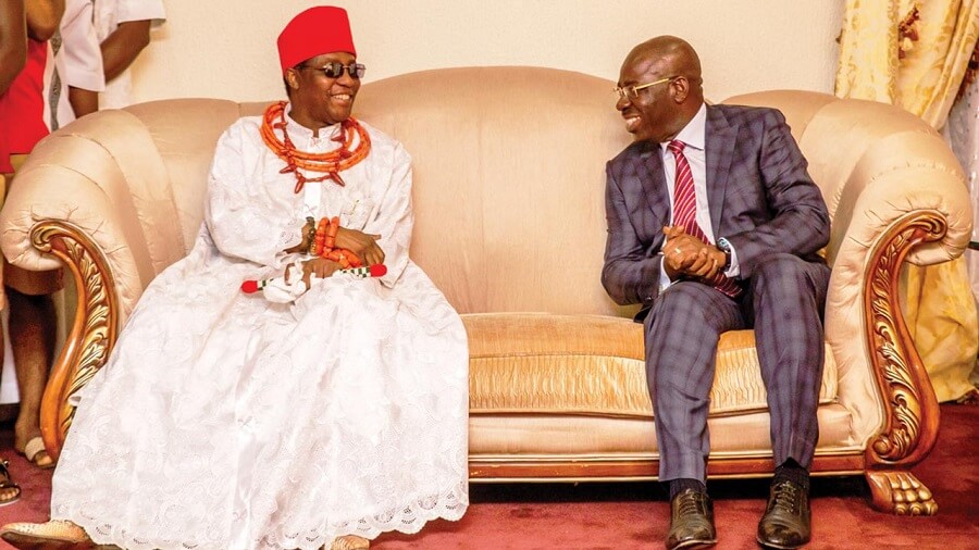 Oba-of-Benin-Ewuare-II-and-Governor-Godwin-Obaseki