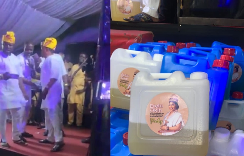Government Kicks As Party Organisers Distribute Petrol As souvenir At Lagos Party
