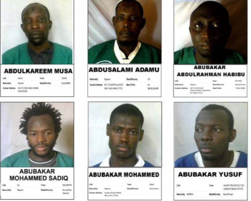 Kuje Jailbreak: NCoS Releases Identities Of 60 Fleeing Boko Haram Inmates