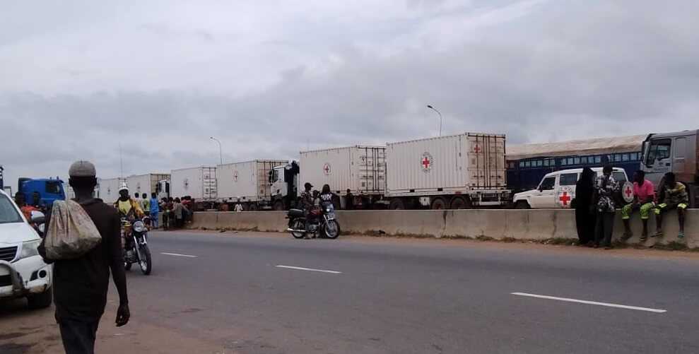 Truck-Drivers-Block-Abuja-Lokoja-Expressway-
