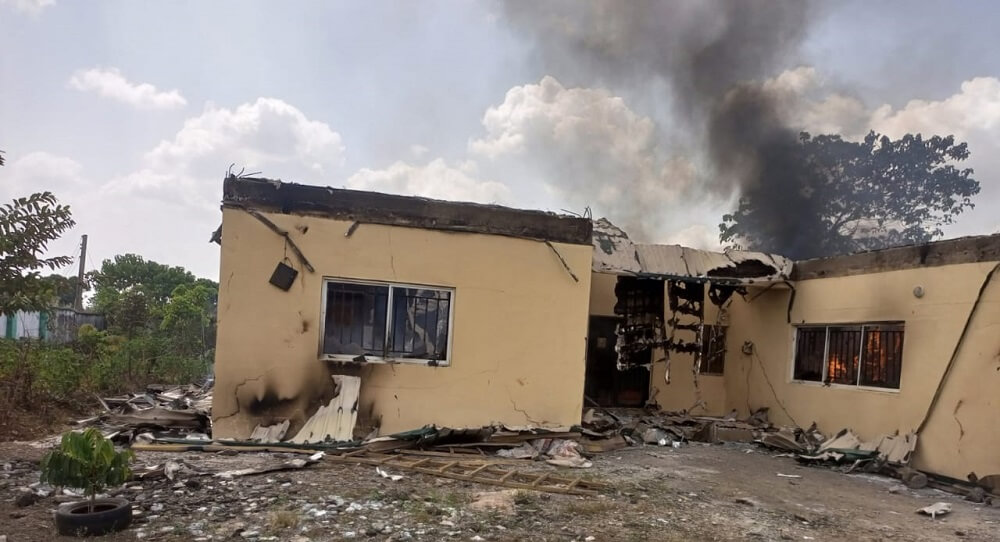 
INEC-Ebonyi-Office-burnt-down-