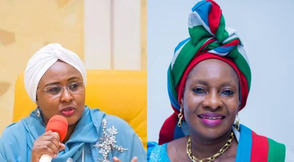 Aisha-Buhari-and-Pauline-Tallen