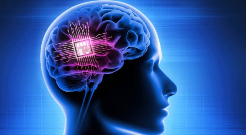 Chip implant in the human brain