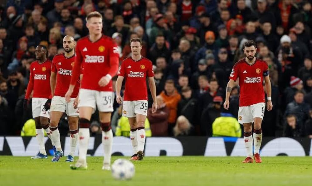 Manchester United Players After The Final Whistle