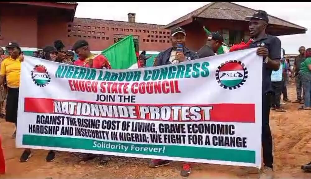 NLC protest in Enugu State