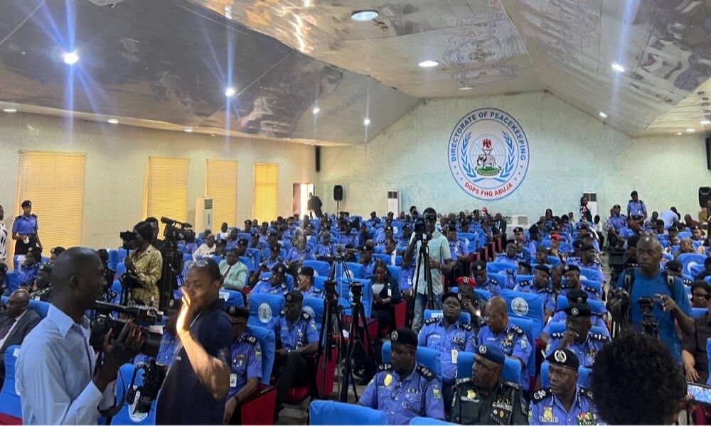 Cross-section of participants at the monthly meeting to address security-related issues in Abuja