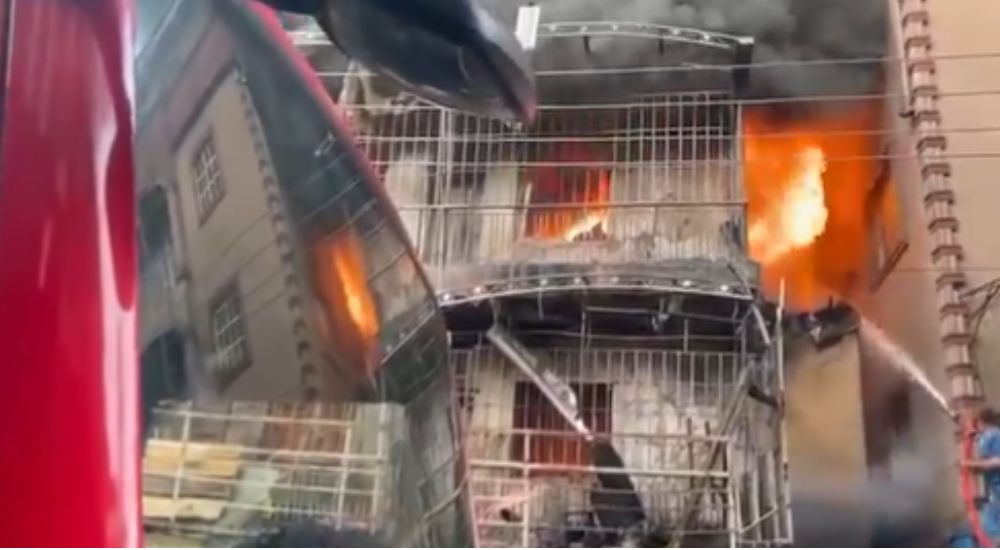 Fire Guts 3 Buildings In Idumota Area Of Lagos State