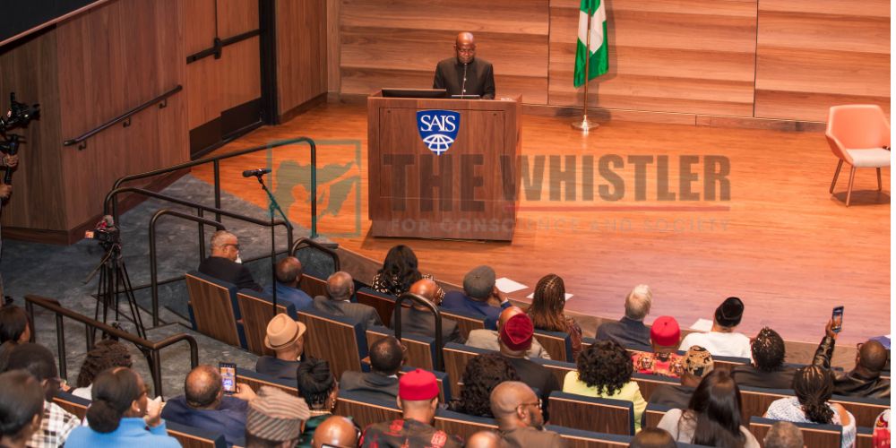Abia State Governor, Alex Otti At Johns Hopkins University School of Advanced International Studies, Washington DC