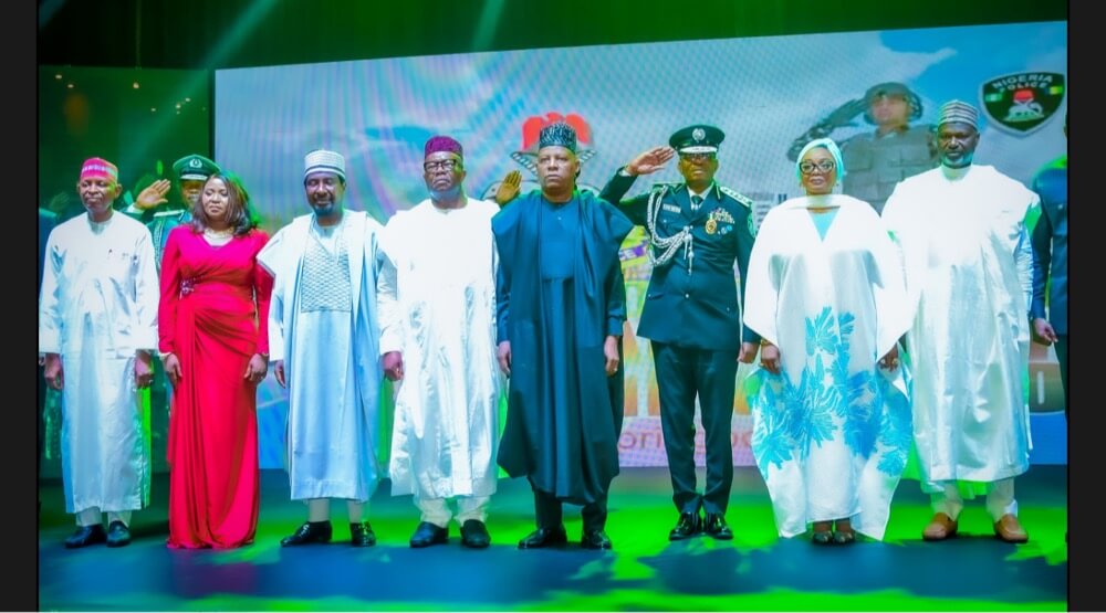 Vice President Kashim Shettima, representing President Bola Tinubu at the maiden edition of the Nigeria Police Awards and Commendations ceremony at Transcorp Hilton, Abuja.