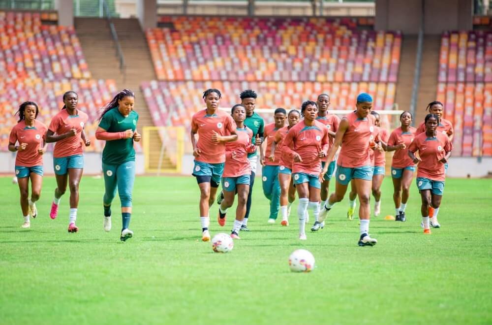 Super Falcons Players In Training Ahead South Africa Clash