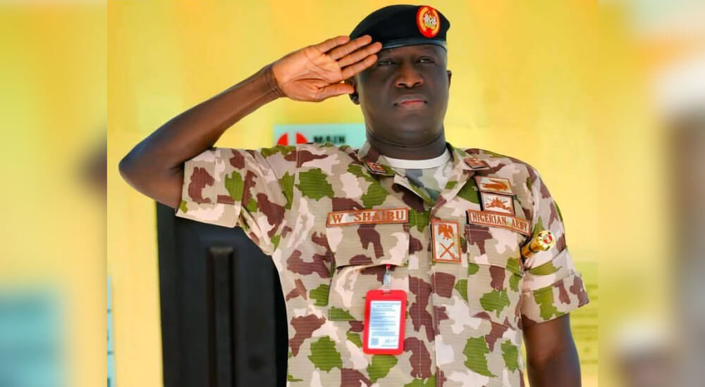 Chief of Army Staff, Major General Waidi Shuaibu