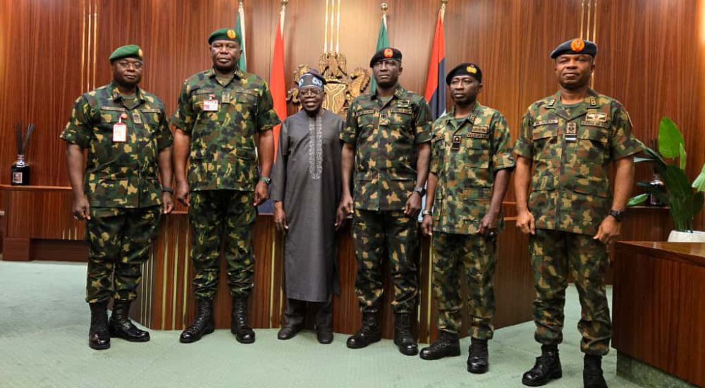 Tinubu Meets New Military Chiefs