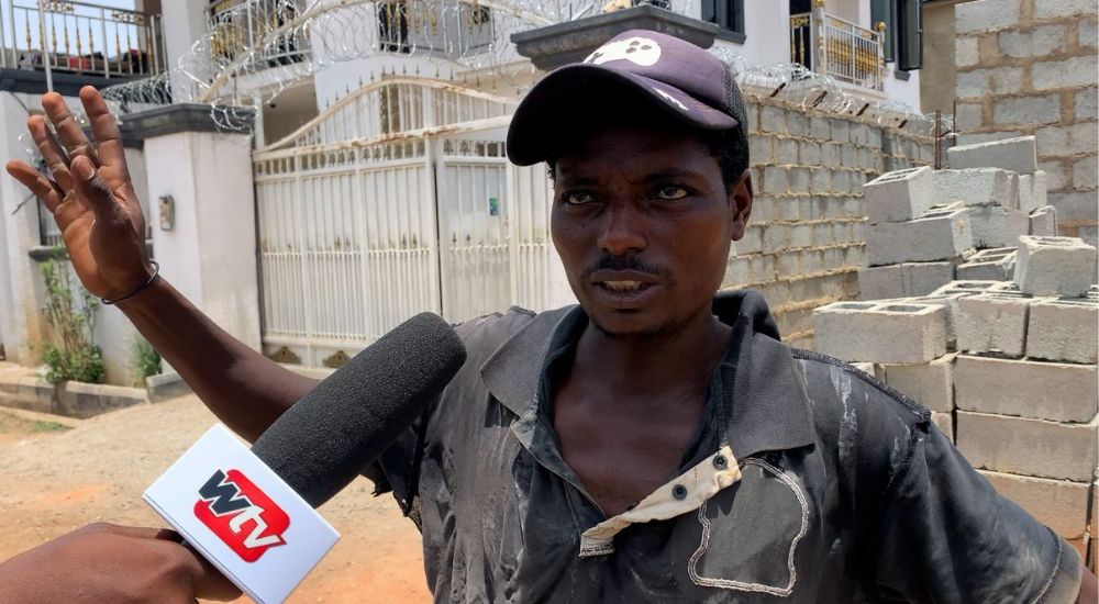 Estate vigilante, Ibrahim Abubakar, who cleaned Jamiu’s blood and buried parts of his brain following instructions from the soldiers
