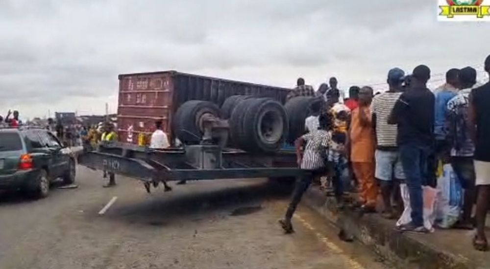 Truck Driver Dies In Lagos Container Accident