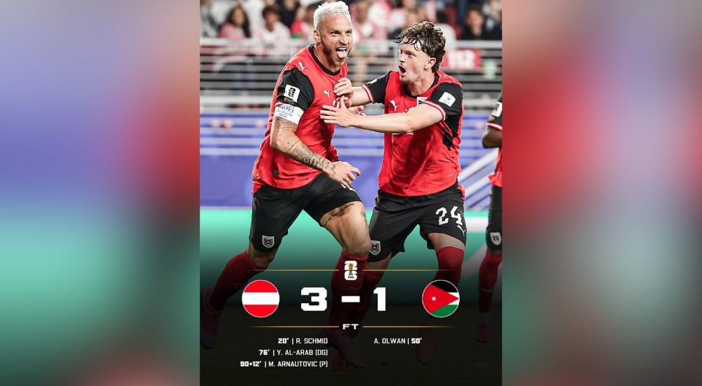 Austria Beat Debutants Jordan 3-1 In W/Cup Openers