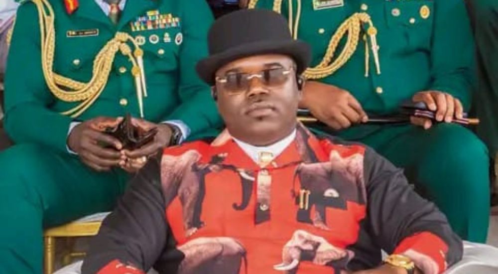 Abia State Deputy Governor Engr Ikechukwu Emetu at the Passing Out Parade of the 90th Regular Recruit Intake Otti Backs Army Expansion, Commends Shaibu’s Training Reforms